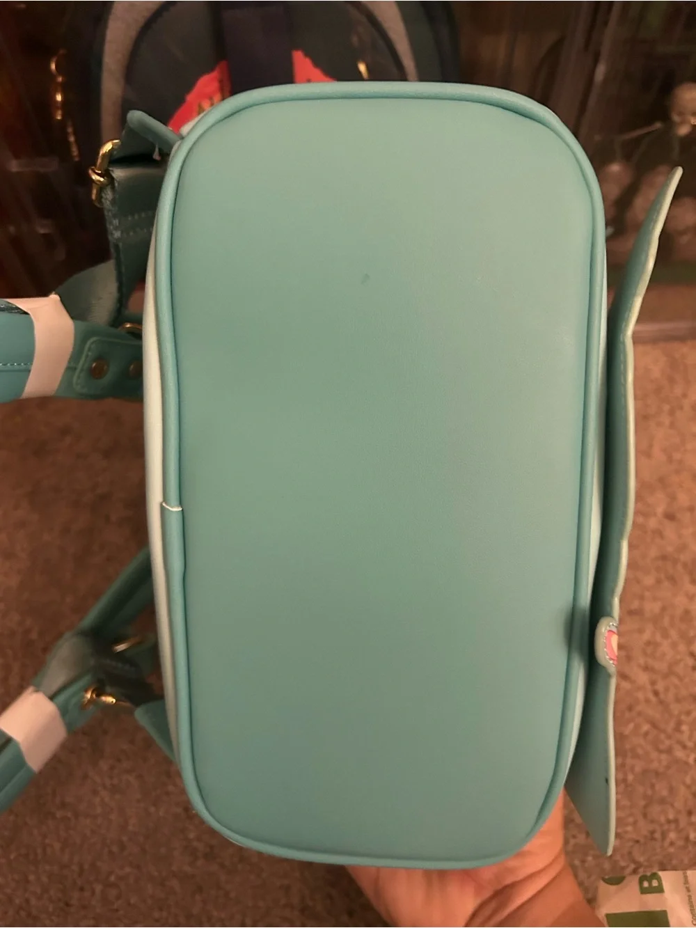 Loungefly Ariel Lenticular Teal and Pink Mini Backpack